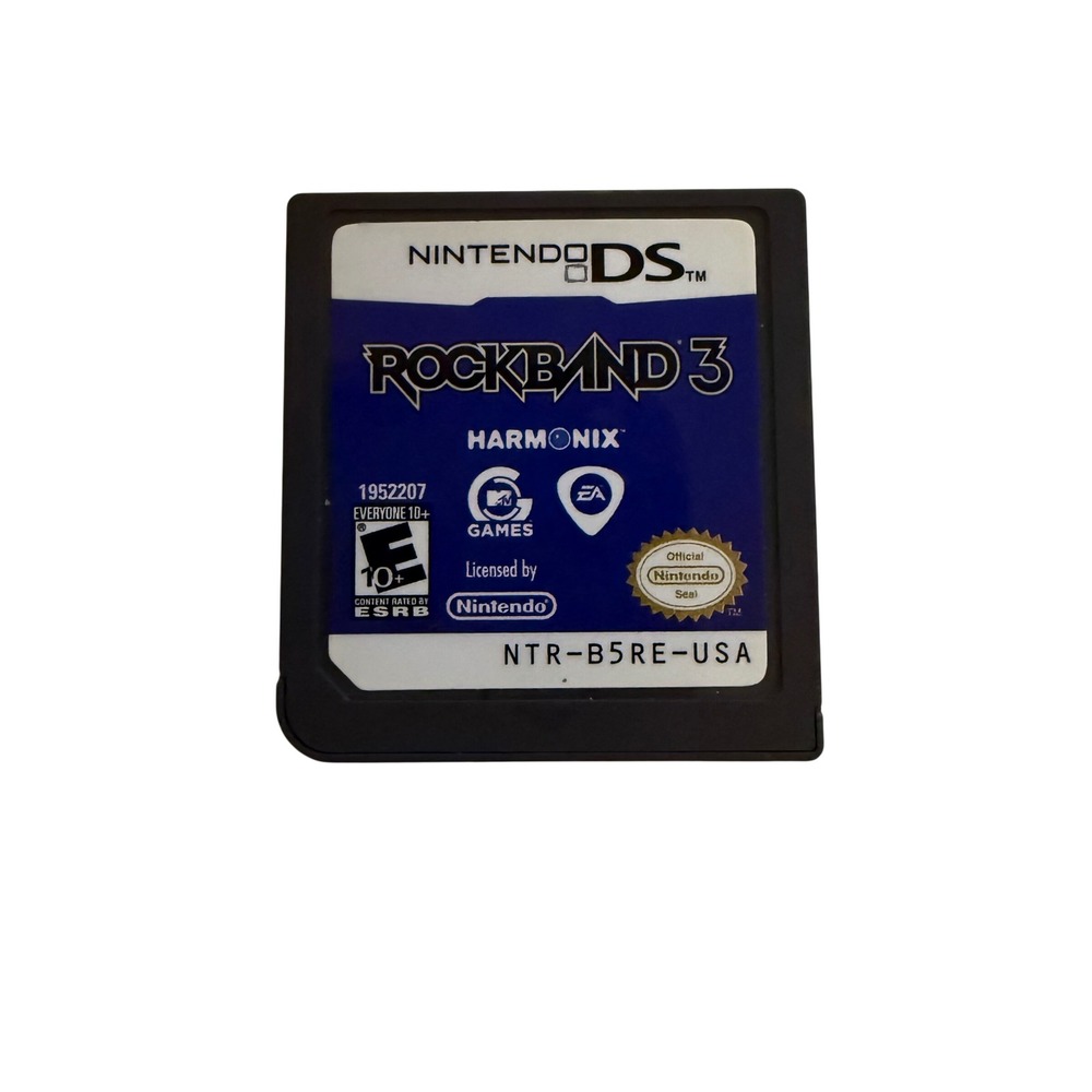 Nintendo DS Rock Band 3 Video‎ Game Cartridge NTR-B5RE-USA